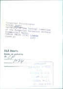 Hungarian Politician MIKLOS OVARI - Vintage Photograph