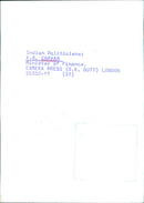 Y.B. CHAVAN Minister of Finance - Vintage Photograph