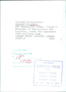 Turkish Politicians: SABAHATTIN OZBEK OPS - Vintage Photograph