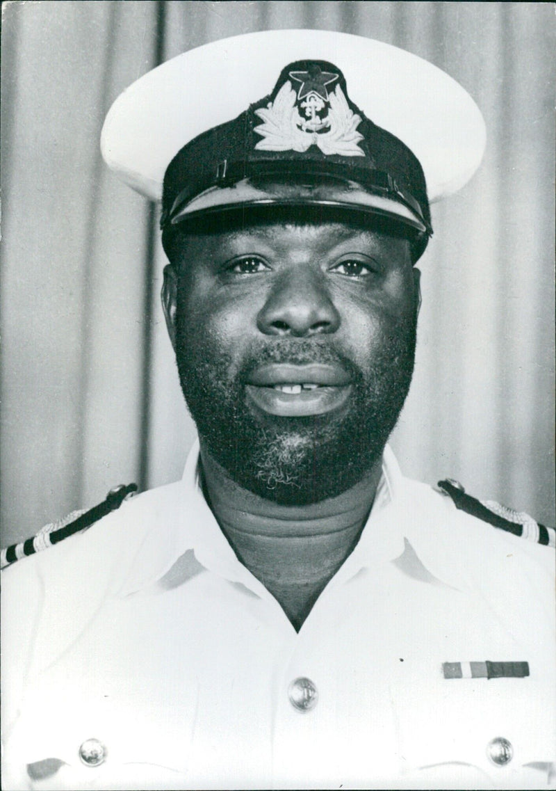 Lieutenant-Commander J.A.K. OTOO, Commissioner for the Central Region of Chane - Vintage Photograph