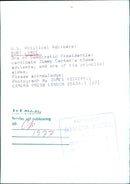 BURT LANCE - Democratic Presidential candidate Jimmy Carter's close adviser - Vintage Photograph