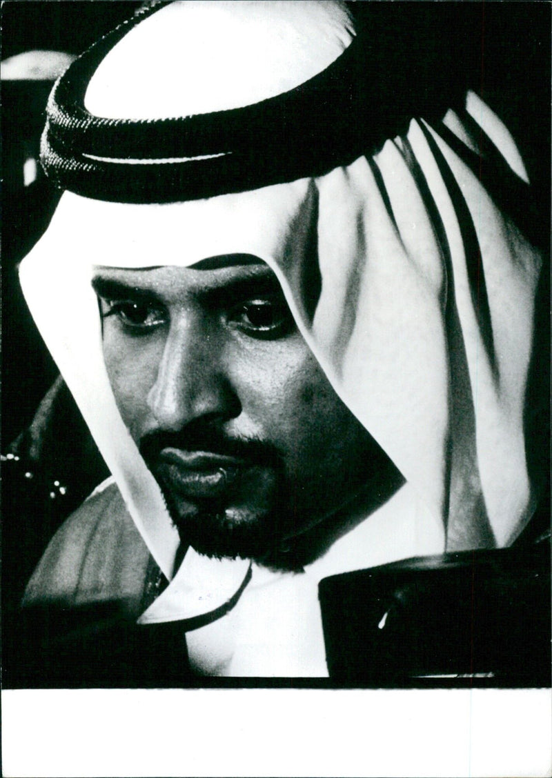 MANA SAID AL-OTAIBA, Oil Minister for the United Arab Emirates (UAR) - Vintage Photograph