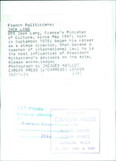 Jack Lang, France's Minister of Culture - Vintage Photograph