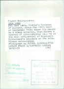 French Politicians: JACK LANG OPS - Vintage Photograph