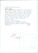 French Politicians: JACK LANG OPS - Vintage Photograph