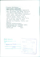 French Writer Dominique Lapierre - Vintage Photograph