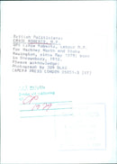 British Politicians: ERNIE ROBERTS, M.P. - Vintage Photograph