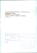 CHENG YIN-FUN, Minister of Justice - Vintage Photograph