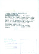 French Aviation Executives: BERNARD LATHIERE OPS - Vintage Photograph