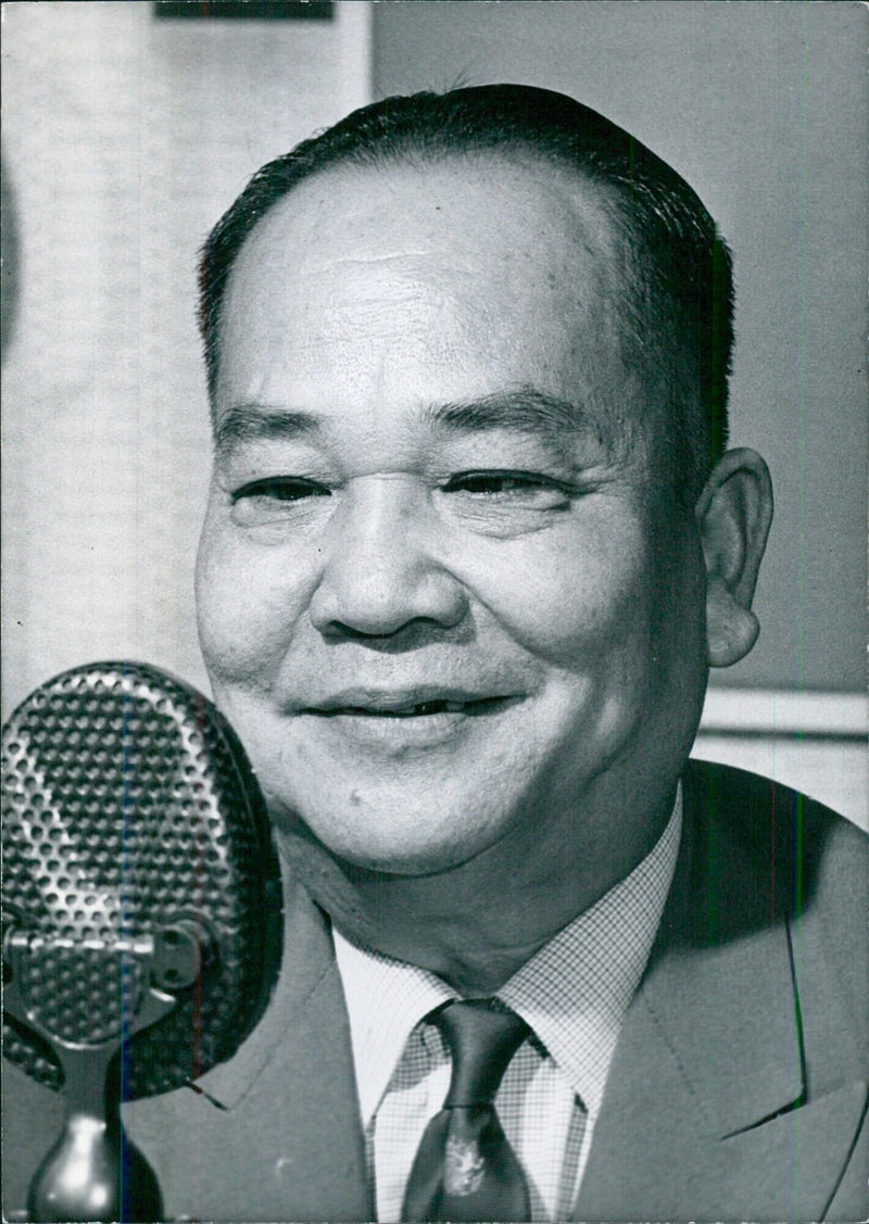 Thai Personalities: GENERAL SURACHIT CHARUSENI Director-General of the Thai Public Relations Department. - Vintage Photograph