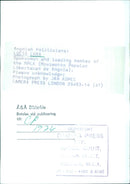 LUCIO LARA, Spokesman and leading member of the MPLA - Vintage Photograph