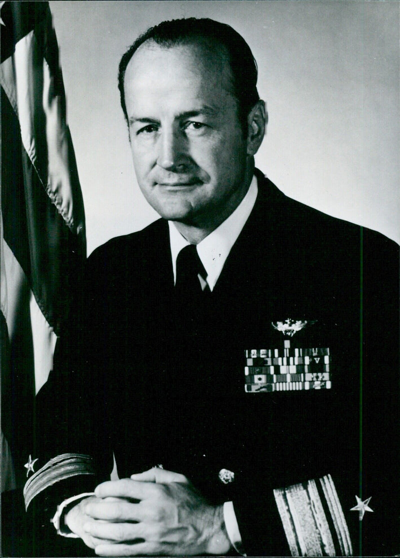 Rear-Adm. WILLIAM P. LAURY - Vintage Photograph