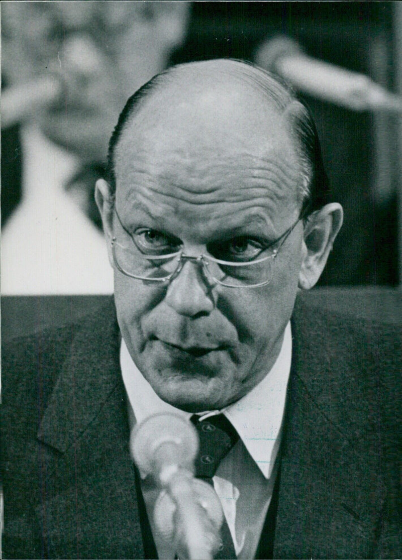 Burkhard Ritz, Finance Minister for the West German province of Lower Saxony - Vintage Photograph