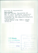 Sue Lawley, British TV Newsreader - Vintage Photograph