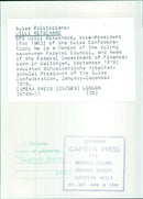 Swiss Politician Willi Ritschard - Vintage Photograph