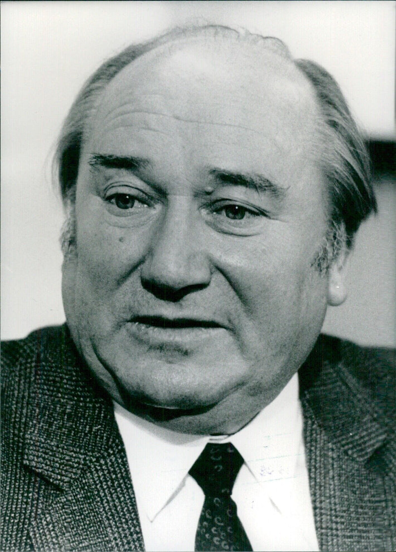 Harry Ristock, SPD's key candidate in the 1985 Berlin House of Representatives elections - Vintage Photograph