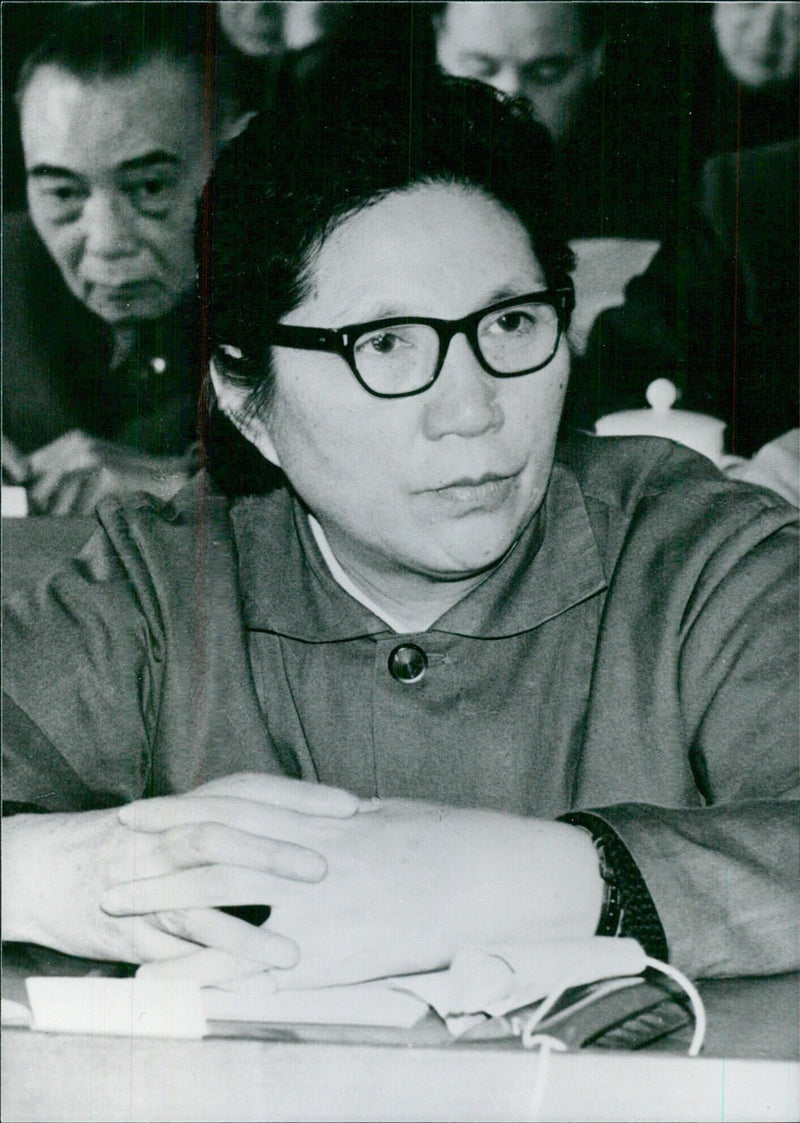 Chinese Politicians: CHEN MUKUA OPS Chen Muhua, Vice-Premier of the State Council of China, and concurrently Minister in Charge of the State Family Planning Commission. - Vintage Photograph