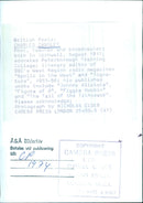 British Poet Charles Causley - Vintage Photograph