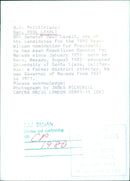 U.S. Politicians: Sen. Paul Laxalt - Vintage Photograph