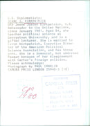 U.S. Diplomatists: JEANE 3. KIRKPATRICK OPS - Vintage Photograph
