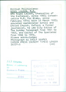 British Politician Nigel Lawson, M.P. - Vintage Photograph