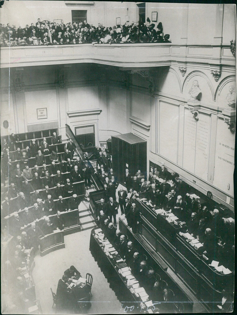 Reopening of the Italian Parliament - Vintage Photograph