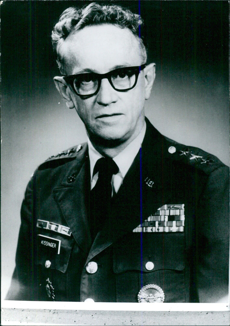 Lt.-Gen. Harold A. Kissinger, U.S. Army - Vintage Photograph