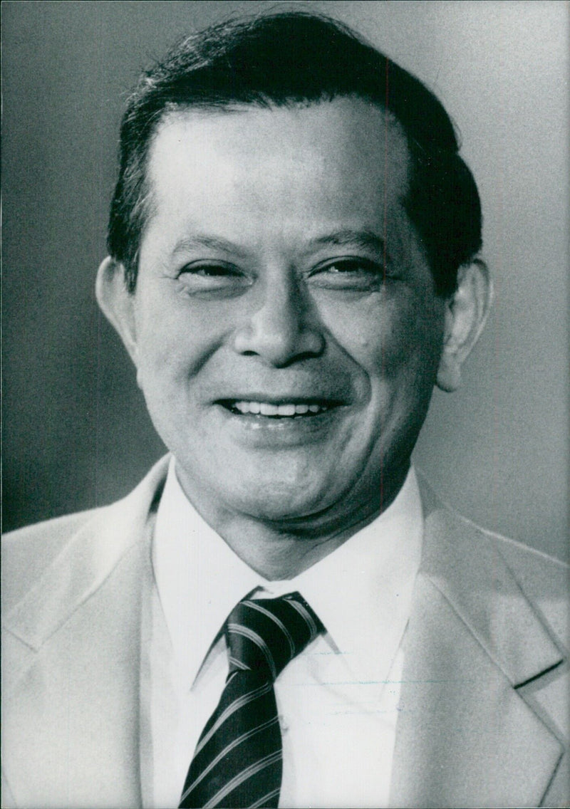 Salvador Laurel, Vice-President and Foreign Minister of the Philippines - Vintage Photograph