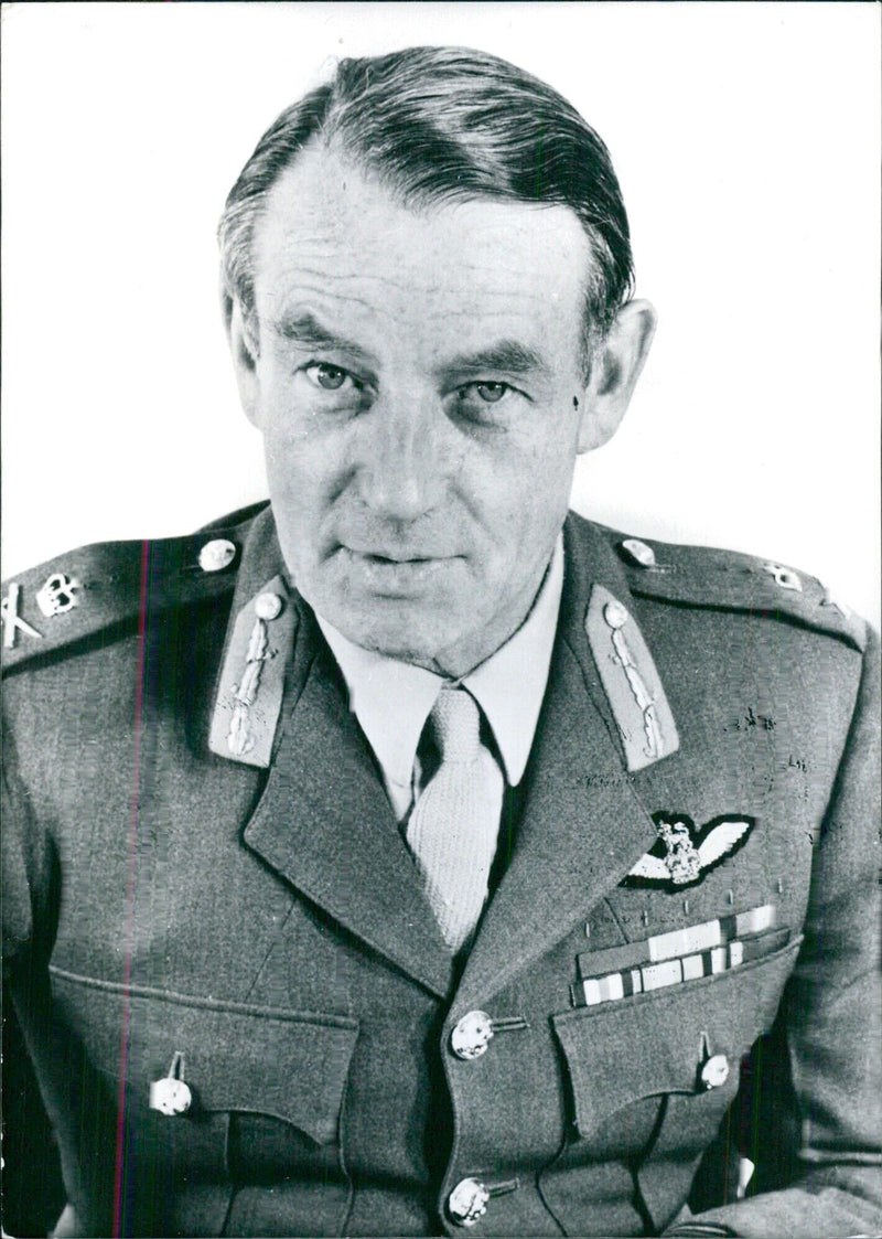 Lt.-Gen. SIR FRANK KING, MBE GOC and Director of Operations, Northern Ireland - Vintage Photograph