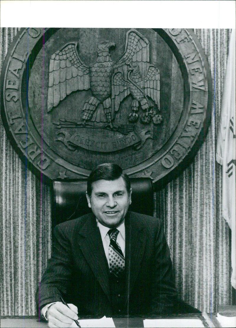 Bruce King, Democratic Governor of New Mexico - Vintage Photograph