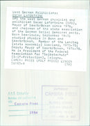 Oscar Lafontaine, West German physicist and politician - Vintage Photograph