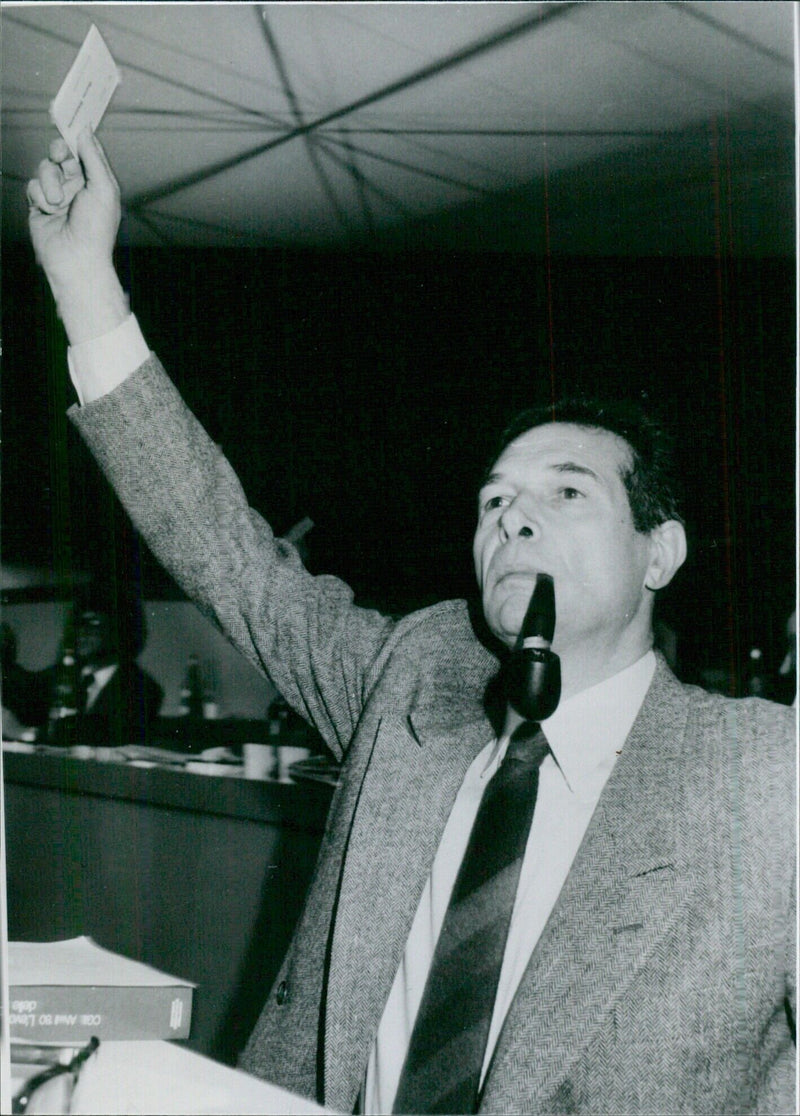 Luciano Lama, Secretary-General of the General Confederation of Italian Workers (CGIL) - Vintage Photograph