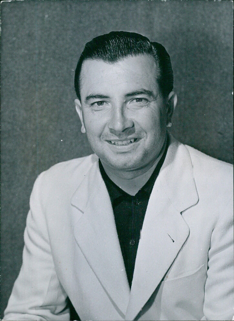 Portrait study of Antonio Cerda, a well-known international golfer - Vintage Photograph