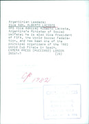 Vice Admiral Alberto Lacoste, Argentina's Minister of Social Welfare and Vice President of FIFA - Vintage Photograph