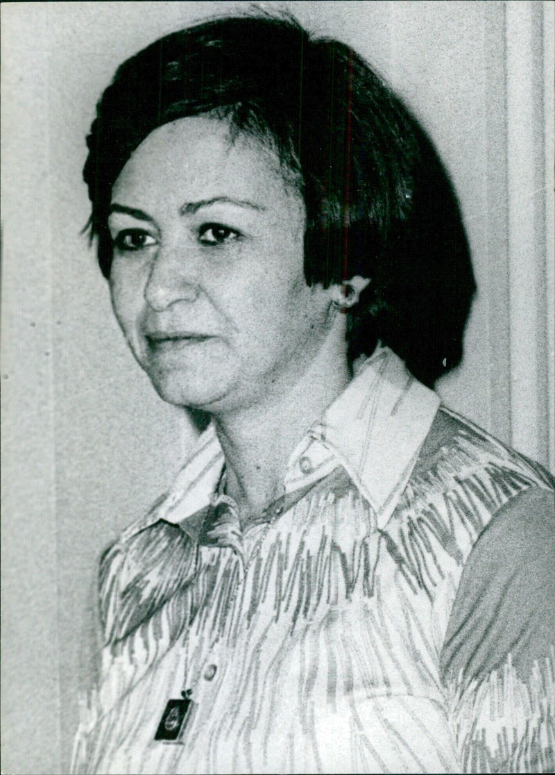 Dr. Amal Abdel Rehim Osmán, Egypt's Minister of Social Insurance and Minister of State for Social Affairs - Vintage Photograph