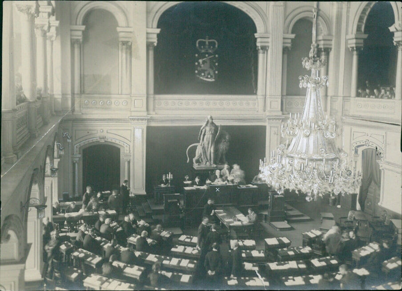 Finnish Parliament September 1910 - Vintage Photograph