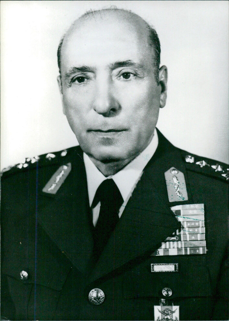 Gen. Sedat Celasun, Commander of the Security forces (Gendarmerie) - Vintage Photograph