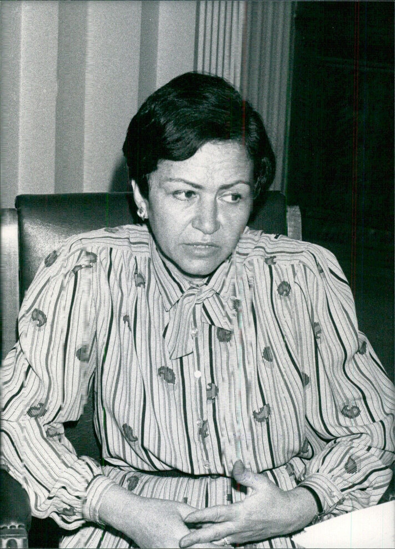 Dr. Amal Osman, Egypt's Minister for Social Insurance and Minister of State for Social Affairs - Vintage Photograph