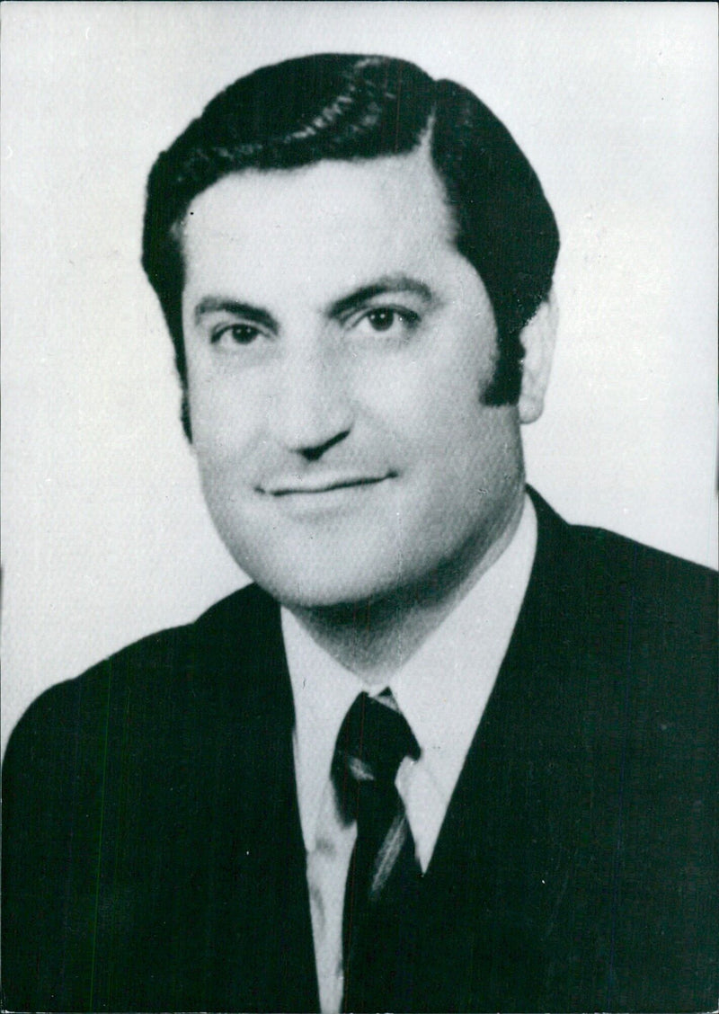 Turkish Cypriot Politicians: VEDAT CELIK Minister of Foreign Affairs of the Turkish Republic of Cyprus - Vintage Photograph