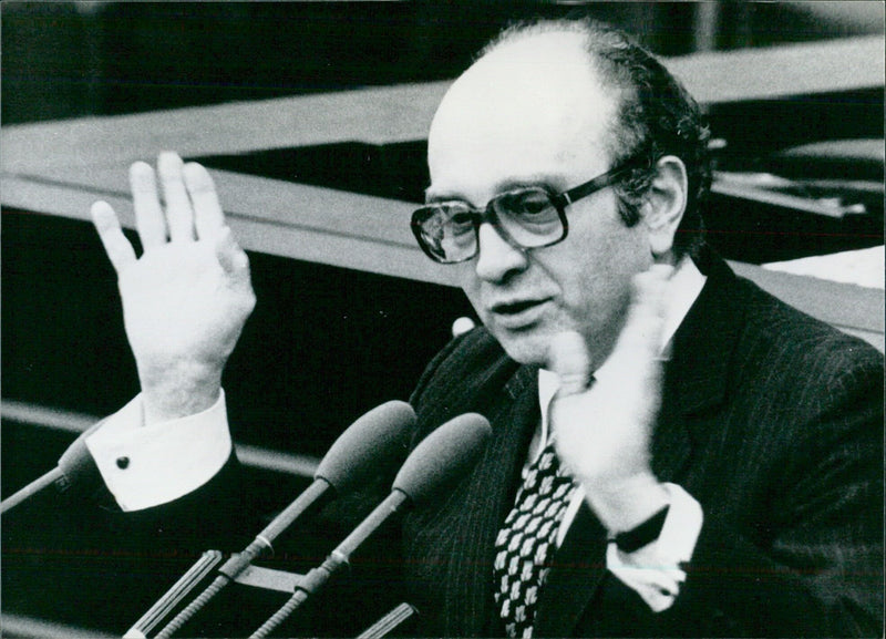 Count Otto Lambsdorf, Federal Minister for Economics - Vintage Photograph