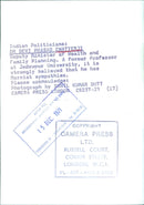 DR DEVI PRASAD CHATTERJI Deputy Minister of Health and Family Planning - Vintage Photograph