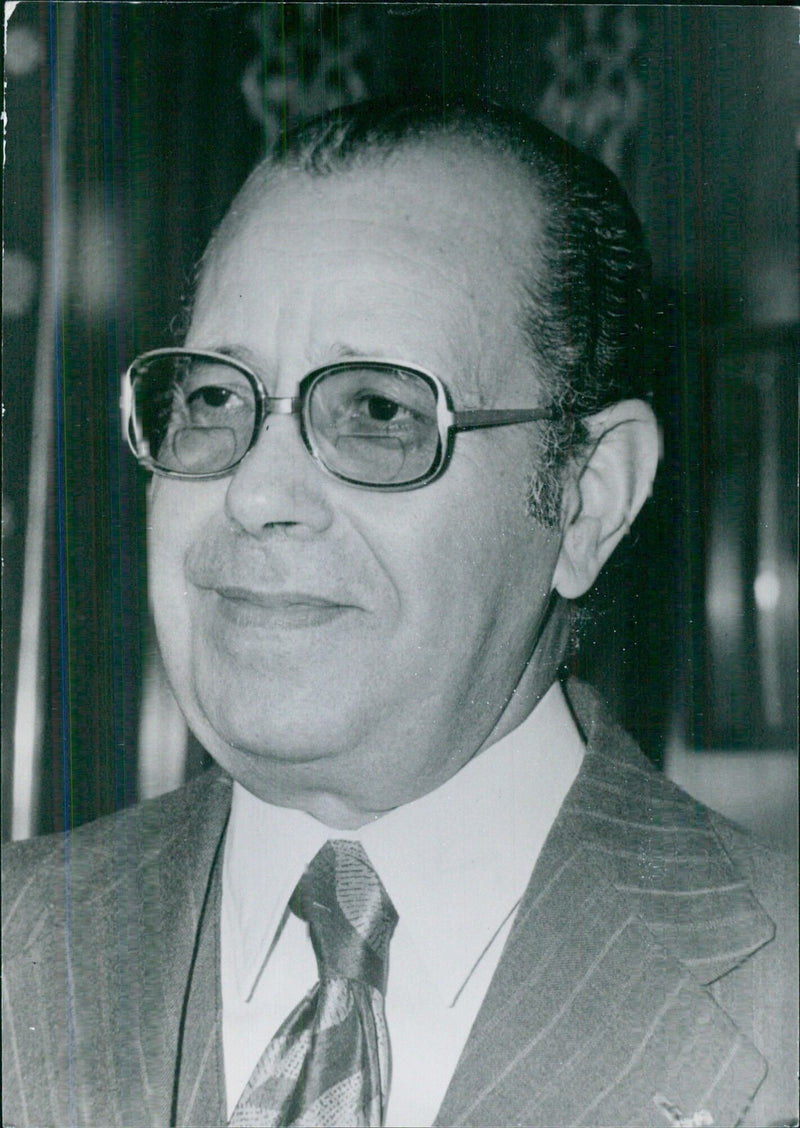 Tunisian Politicians: HABIB CHATTY Minister of Foreign Affairs, since 1974; born 1916 - Vintage Photograph