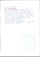 British Writer Hugo Charteris - Vintage Photograph