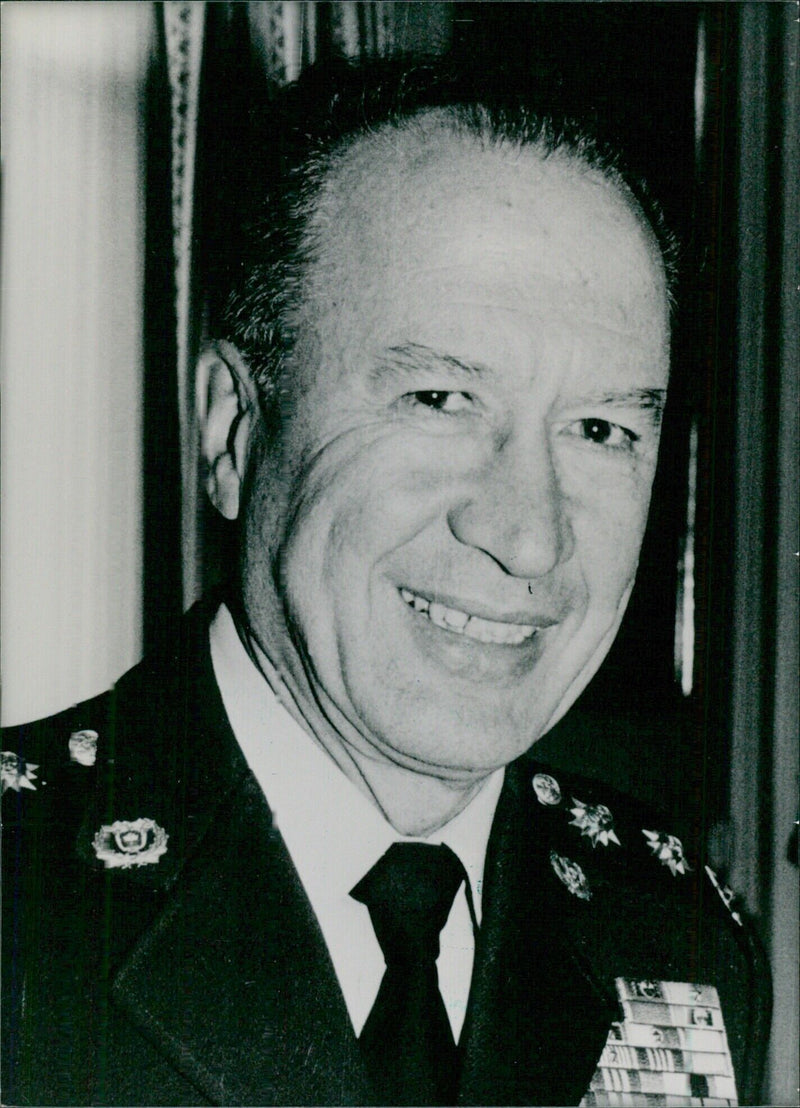 Gen. Fernando Landázabal Reyes, Colombia's Minister of National Defence - Vintage Photograph