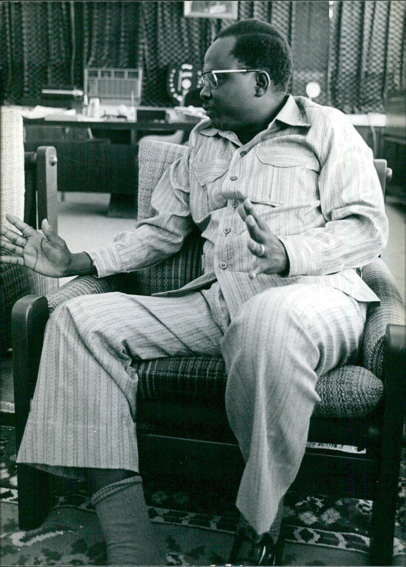 Maj. Gen. Joseph Lagu, President of Southern Sudan - Vintage Photograph