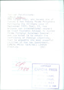 Turkish Politician Turgut Ozal, Deputy Prime Minister after the military coup of September 1980. - Vintage Photograph