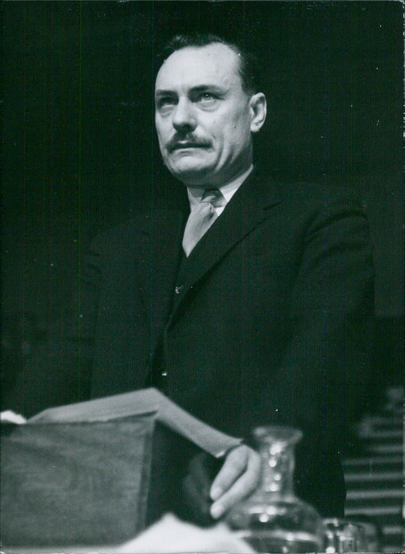 JOHN ENOCH POWELL, M.B.E.. M.P. R Financial Secretary to the Treasury - Vintage Photograph