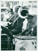 Svea Life Guards Band concert. - Vintage Photograph
