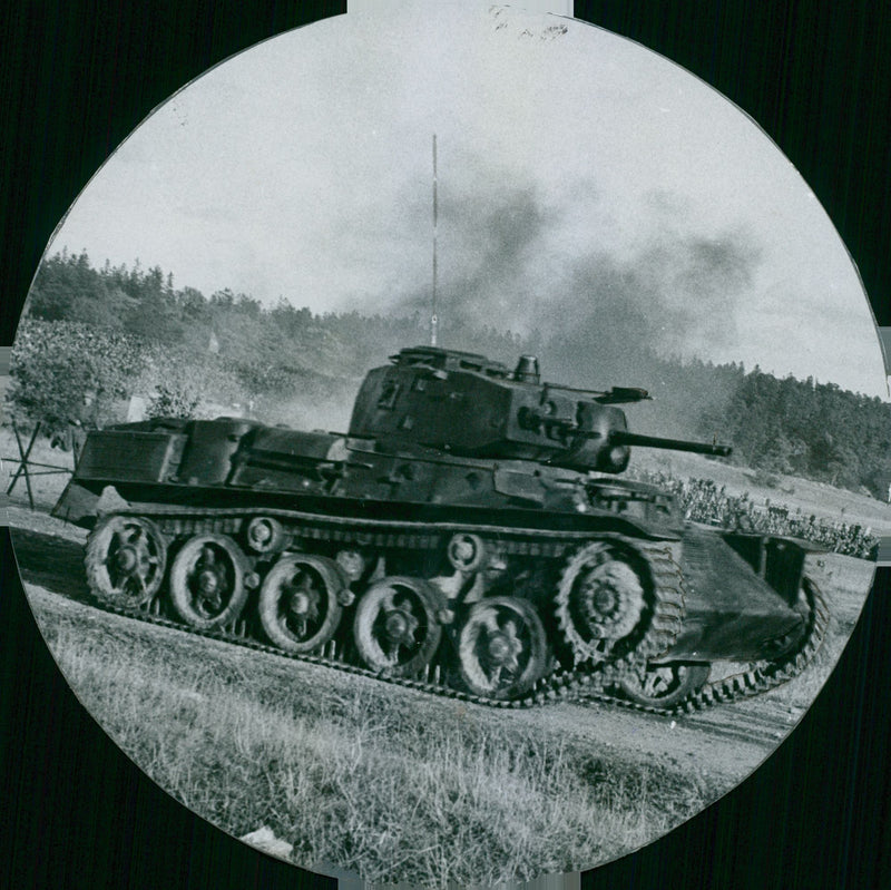 Tank, military display - Vintage Photograph