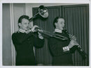 Military musicians at the Svea Life Guards music degree - Vintage Photograph